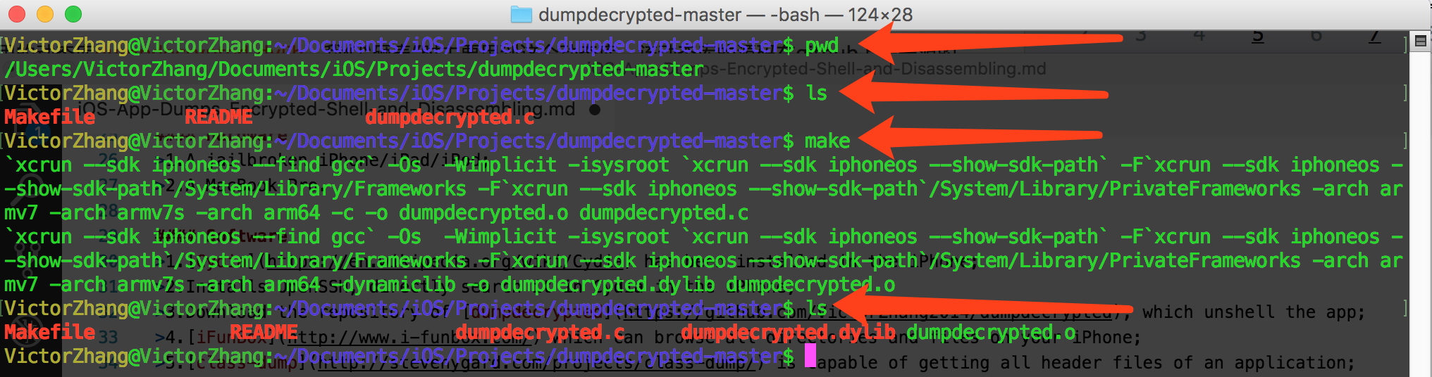 dumpdecrypted command